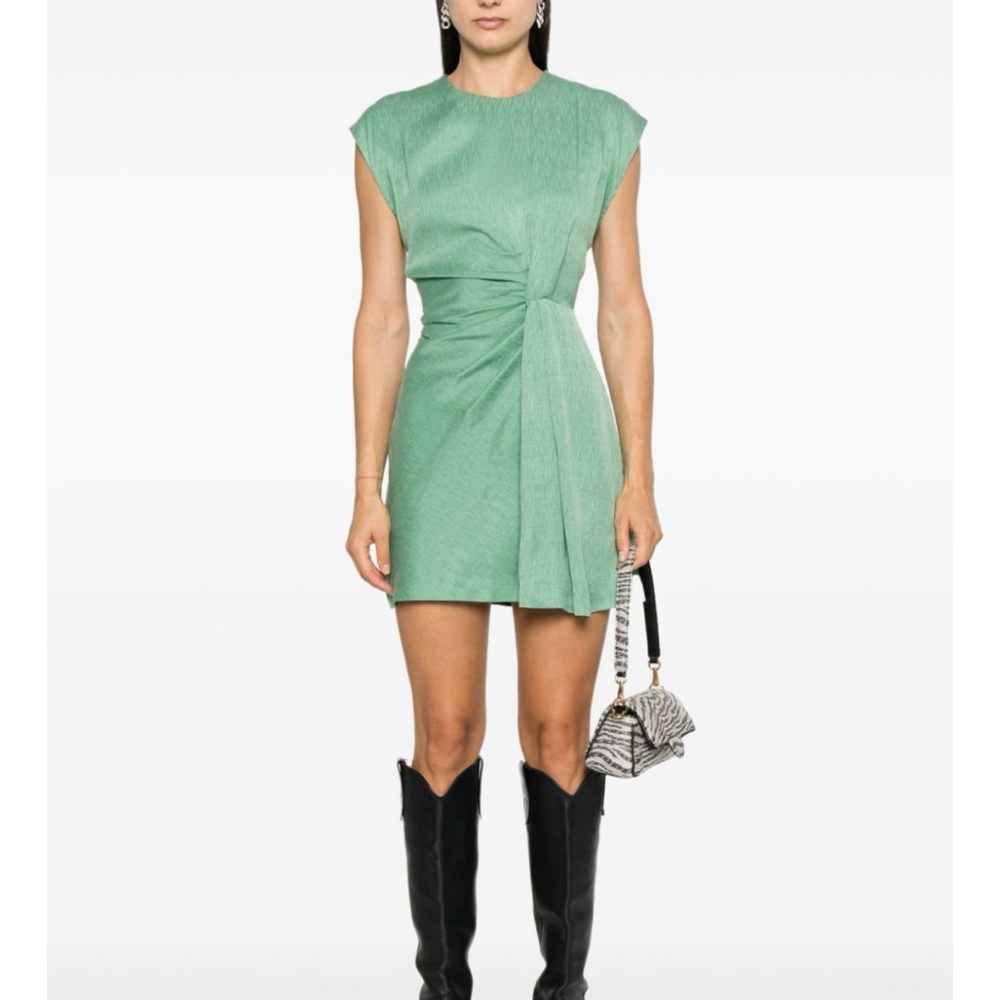 NWT IRO Paris Green Mini Dress Size 40 MSRP $375